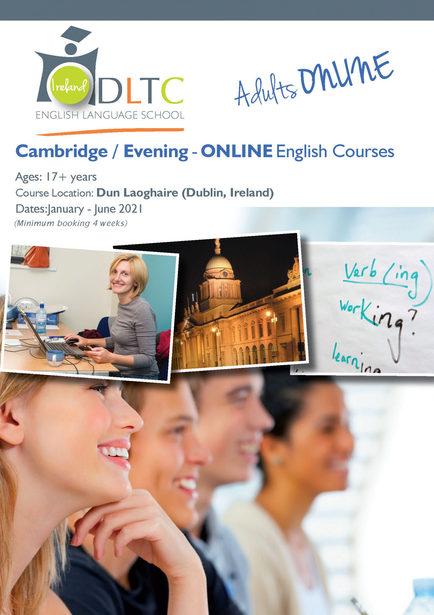 Cursos de Inglés Cambridge Online DLTC Language School Ireland